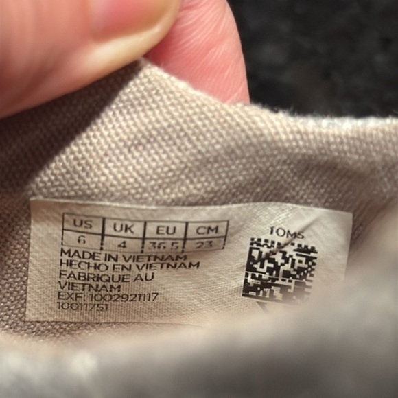 TOMS Cabrillo‎ drizzle gray lace up sneakers women’s size 6 - Picture 5 of 6